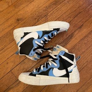 Nike Blazer Mid x Sacai White Black Legend Blue 2019 Sneakers Size 6.5